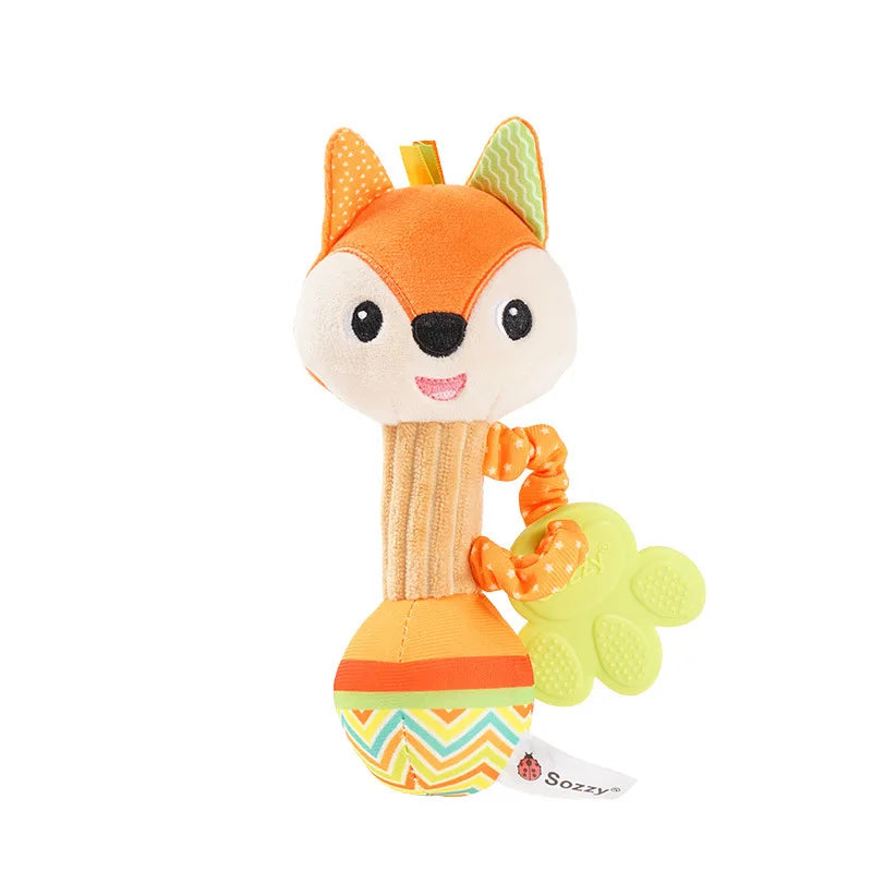 Soft Animal Baby Rattle Toy