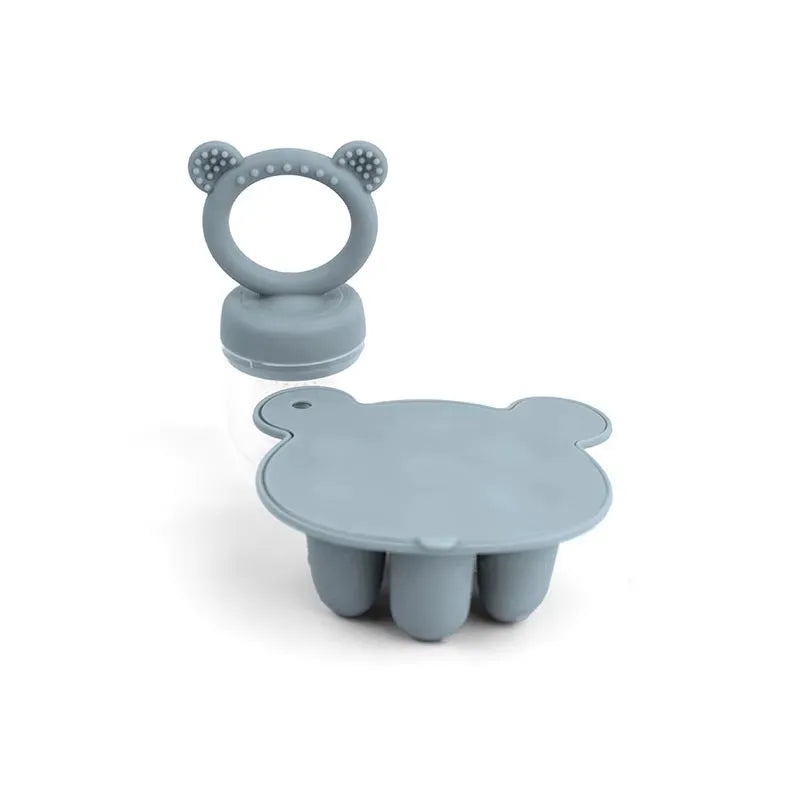 Bear Silicone Baby Food Freezer Set