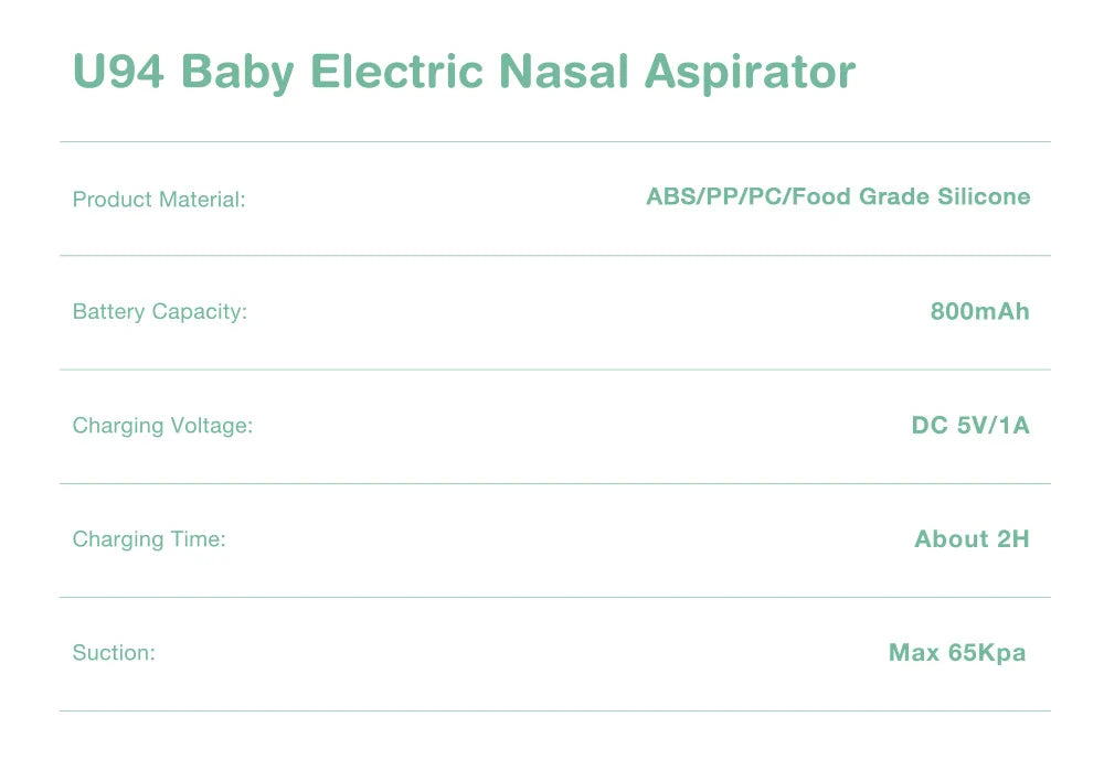 Baby Electric Nasal Aspirator Nose Suction