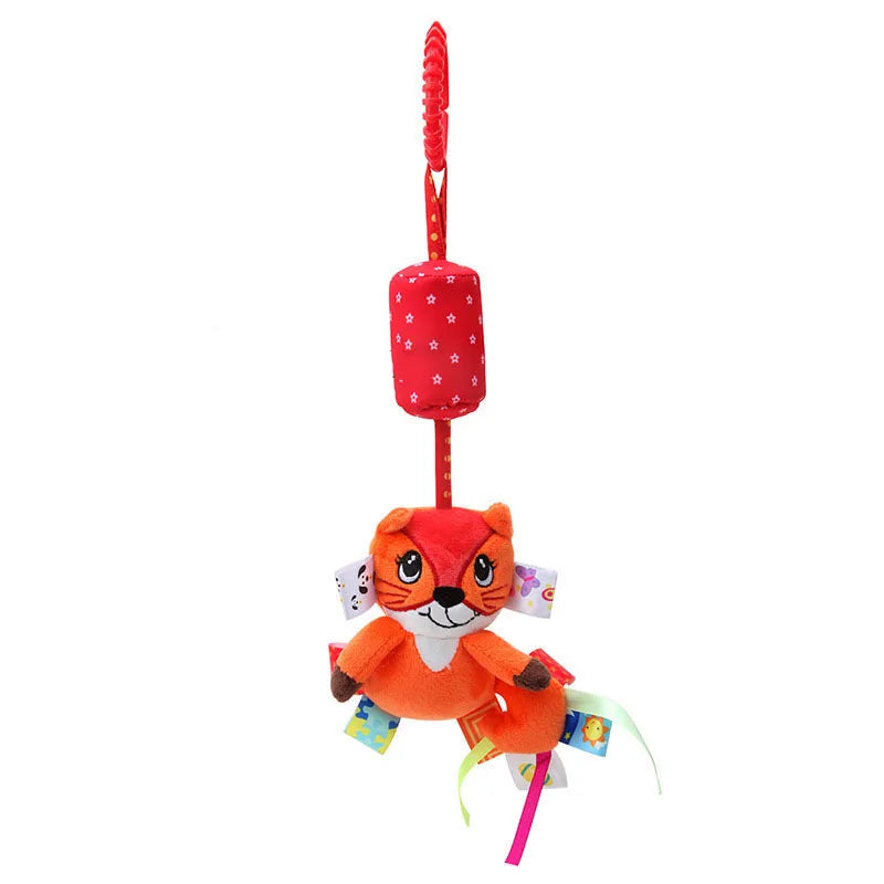 Plush Animal Handbells & Teether Baby Toy