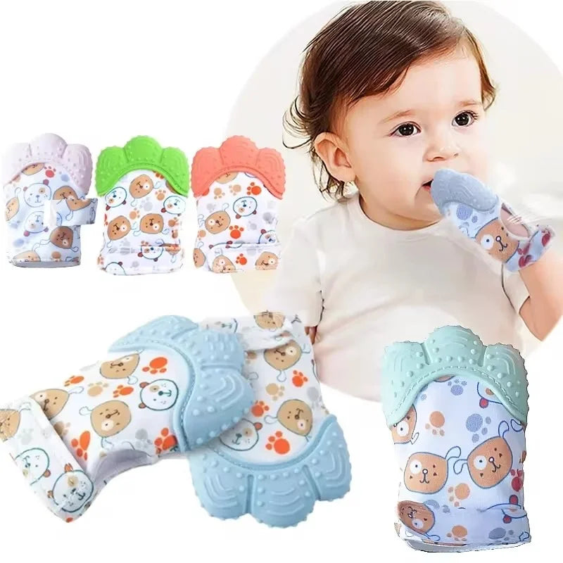 Newborn Teething Mittens – Soft Silicone Soother