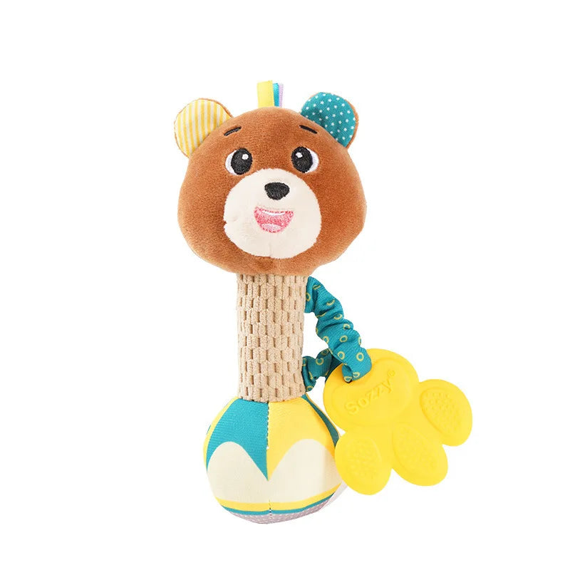Soft Animal Baby Rattle Toy
