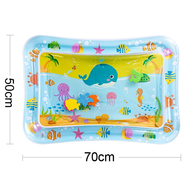 Baby Inflatable Water Play Mat – Tummy Time Activity Toy