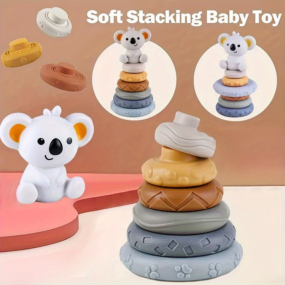 Koala Stacking Tower Montessori Toy