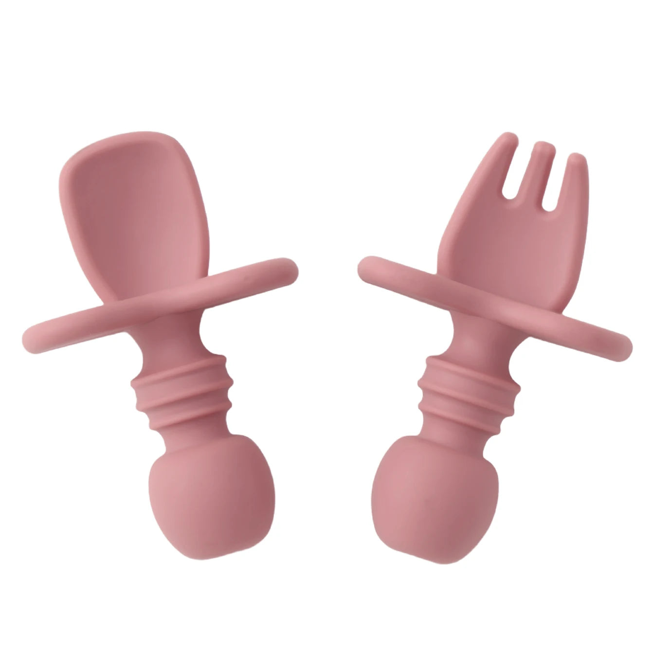 Soft Silicone Fork & Spoon for Babies