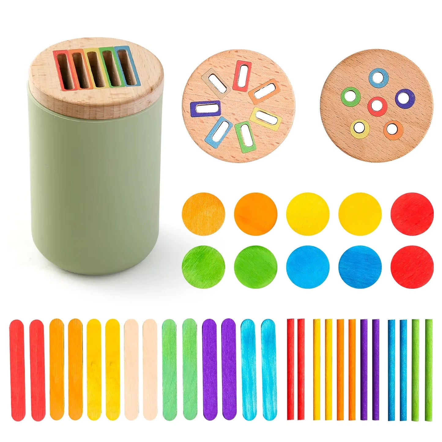 Baby Silicone Educational Toy – Color Sorting Game