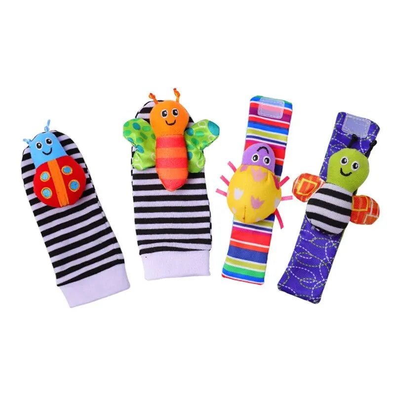 Baby Animal Rattle Socks & Wrist Toys