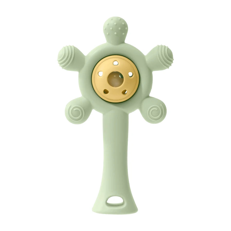 Silicone Baby Teether & Rattle Toy