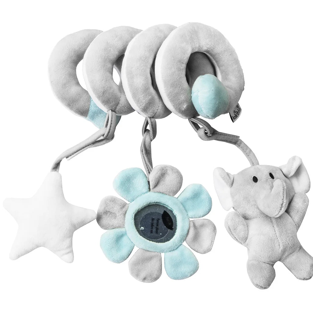 Baby Spiral Hanging Toy with Mirror & Rattles
