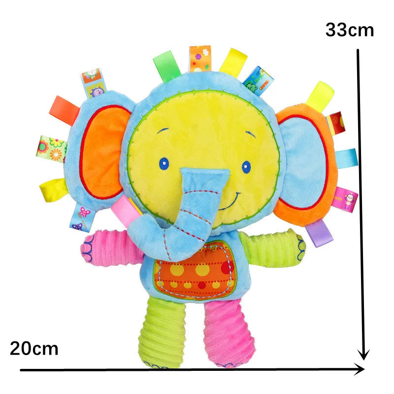 Baby Sensory Elephant Plush Toy with Rattle