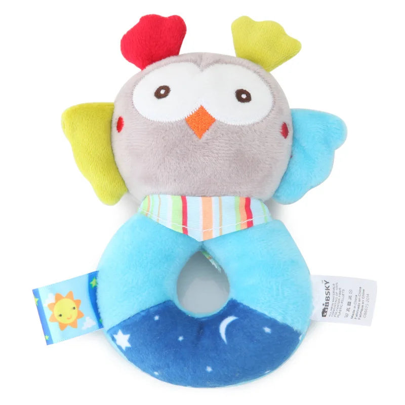 Baby Plush Animal Rattle Toy for Newborn