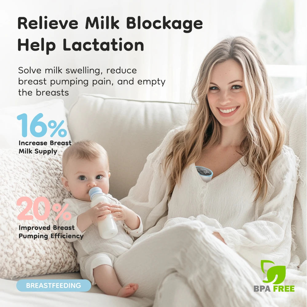 Wearable Electric Breast Pumps 4 Modes 12 Levels