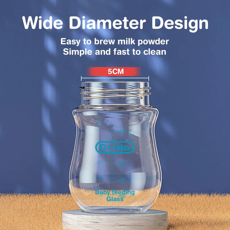 Newborn Nursing Glass Bottle – Wide-Caliber