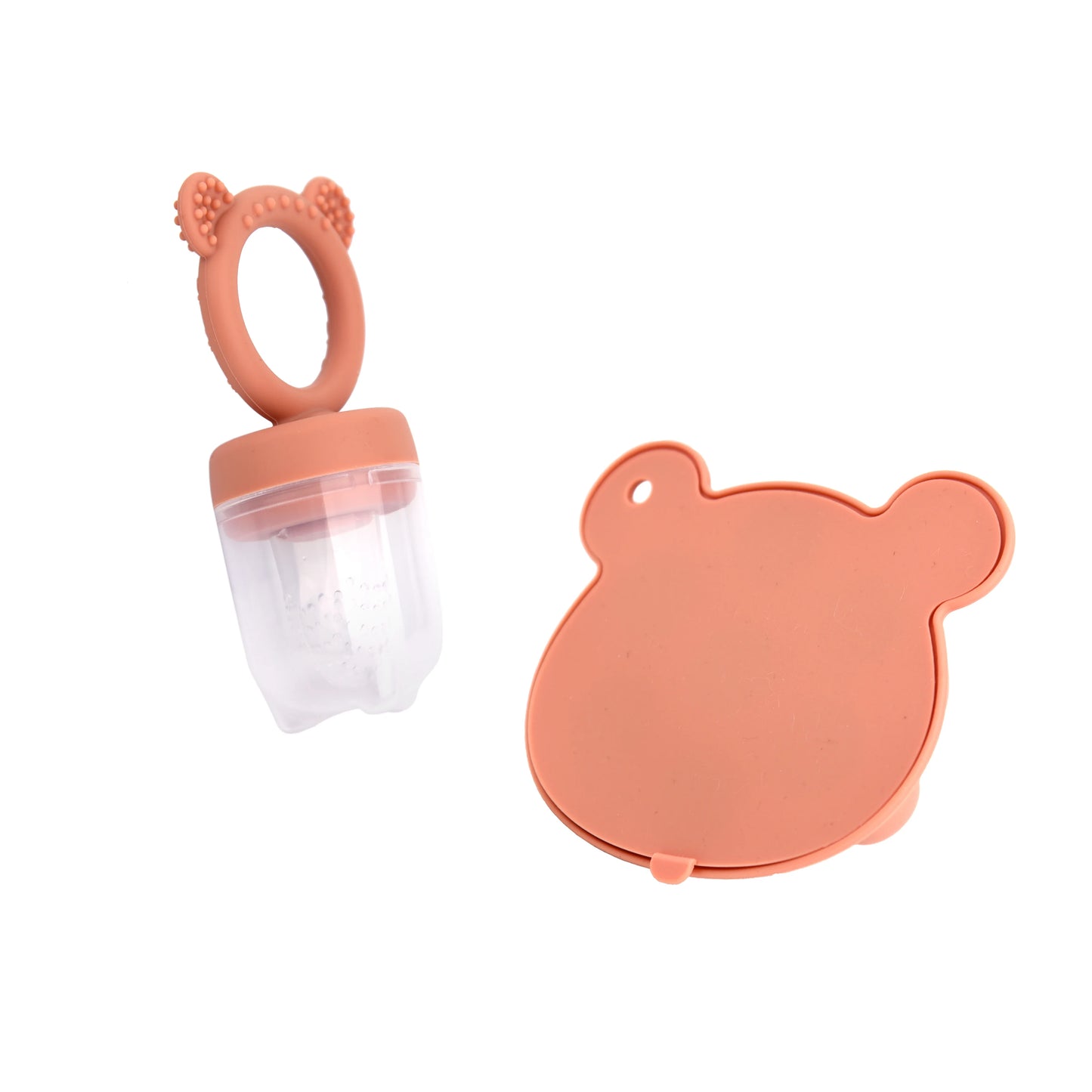Bear Fruit Feeder & Silicone Freezer Tray Set