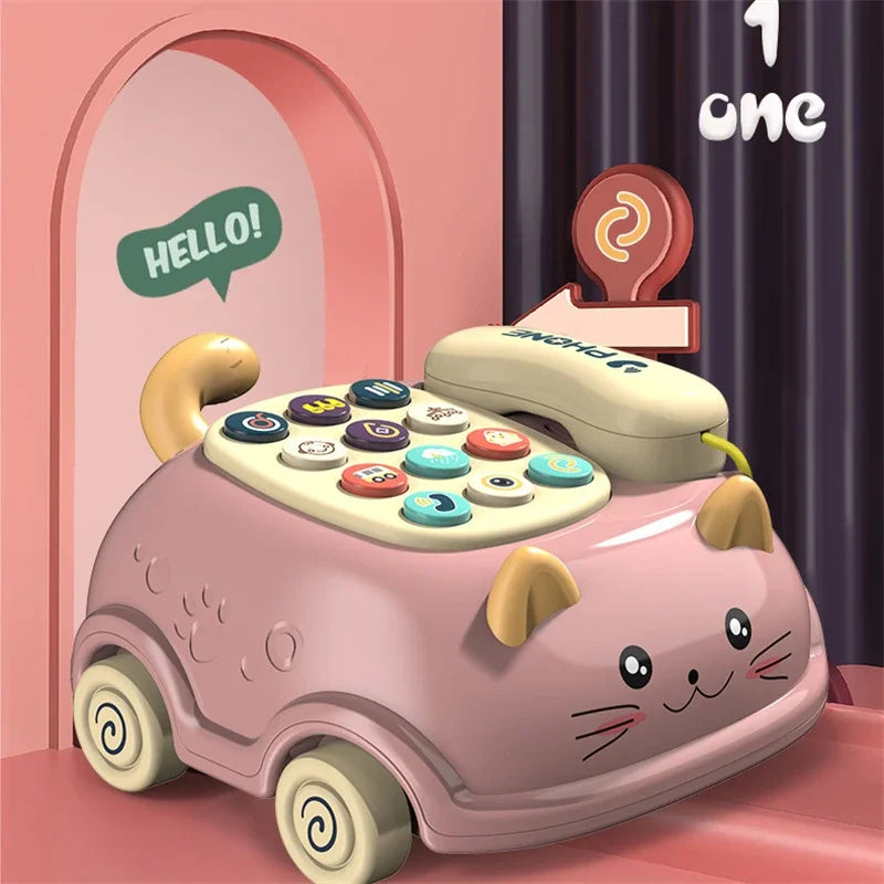 Musical Baby Phone Toy – Interactive Learning & Montessori Gift