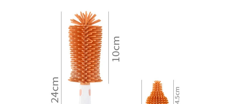 360° Silicone Baby Bottle Brush Set