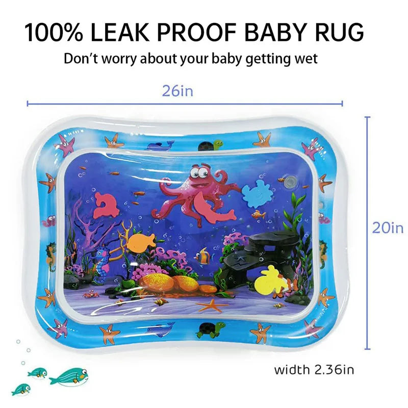 Baby Inflatable Water Play Mat – Tummy Time Activity Toy