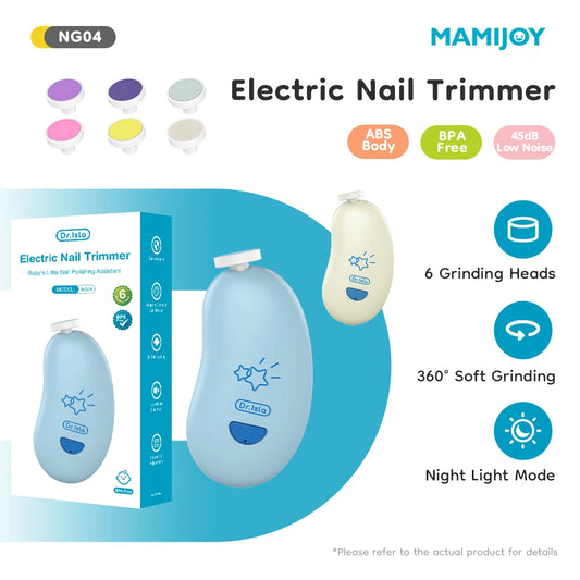 Baby Nail Trimmer – Electric Soft Grinder with Night Light