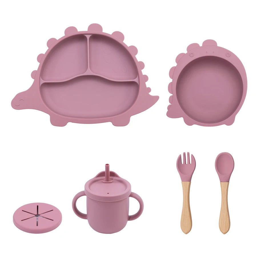 Silicone Baby Feeding Set – Kawaii Plate Bowl Mug