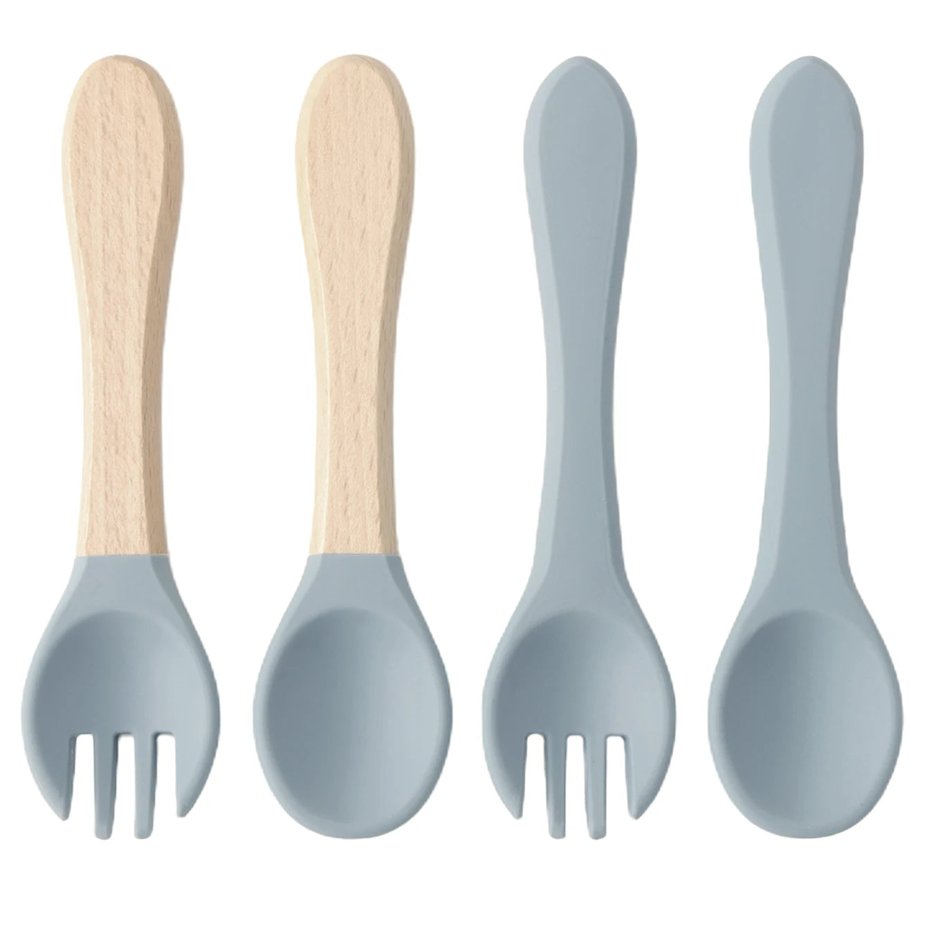 Color Kids 4PCS Silicone Baby Feeding