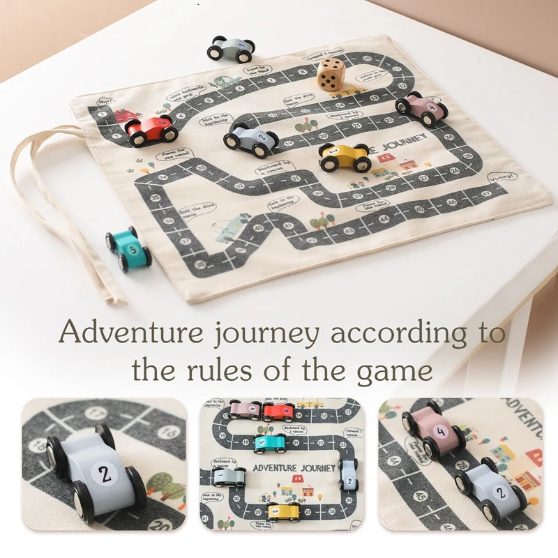 Montessori Traffic Map Toy – Wooden City Play Gift
