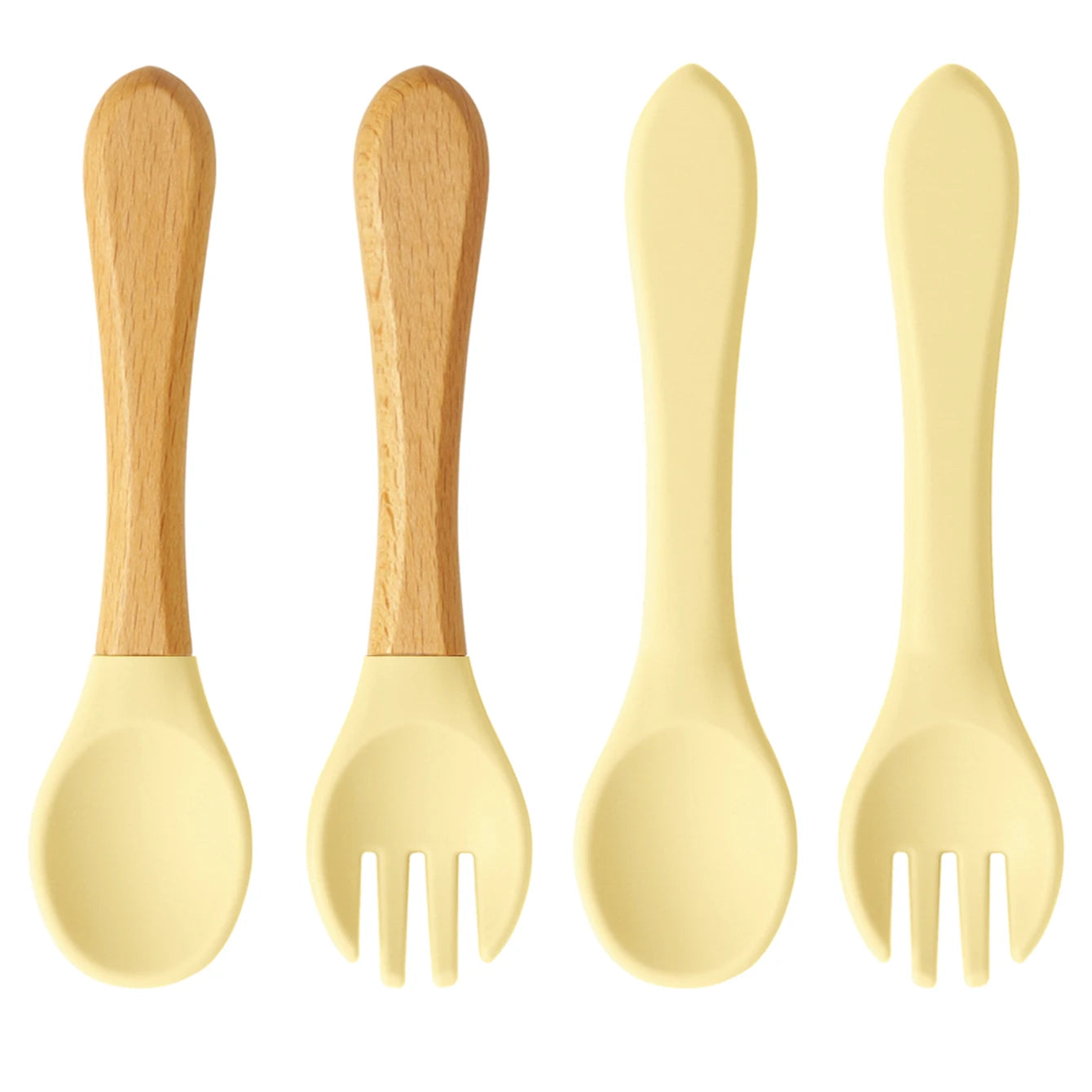 Color Kids 4PCS Silicone Baby Feeding