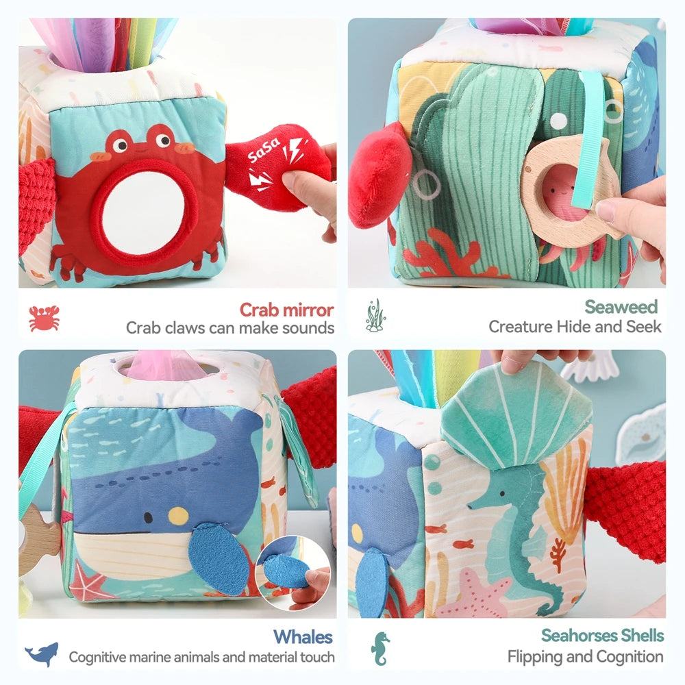 Baby Magic Tissue Box – Montessori Sensory Toy