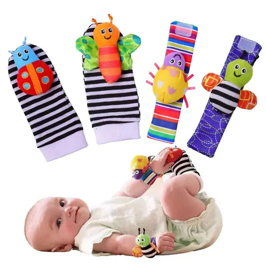 Baby Animal Rattle Socks & Wrist Toys