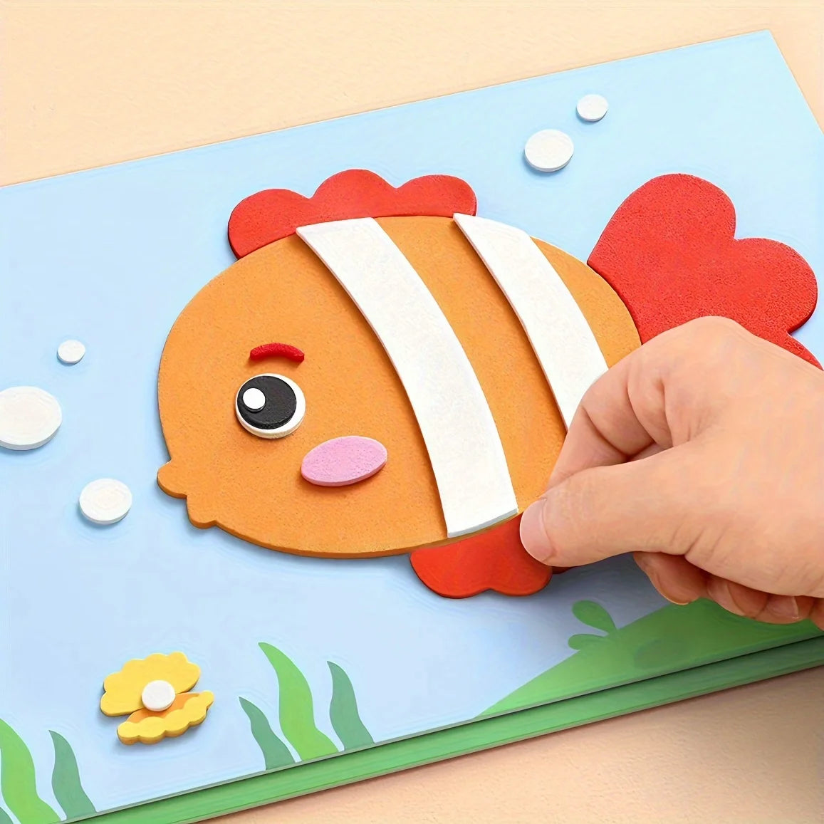 3D Foam Educational Art Sticker Set