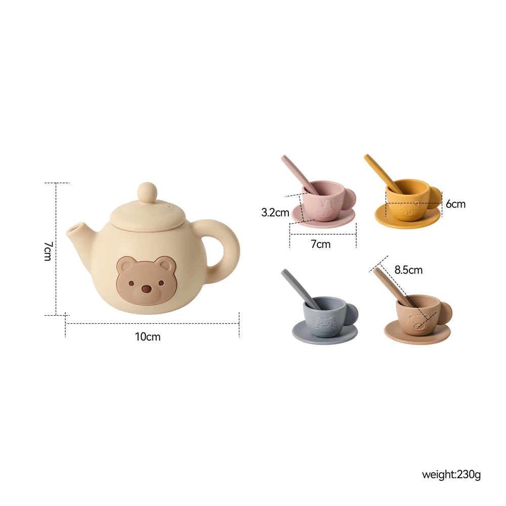 Wooden Kids Tea Set – Pretend Play Toy