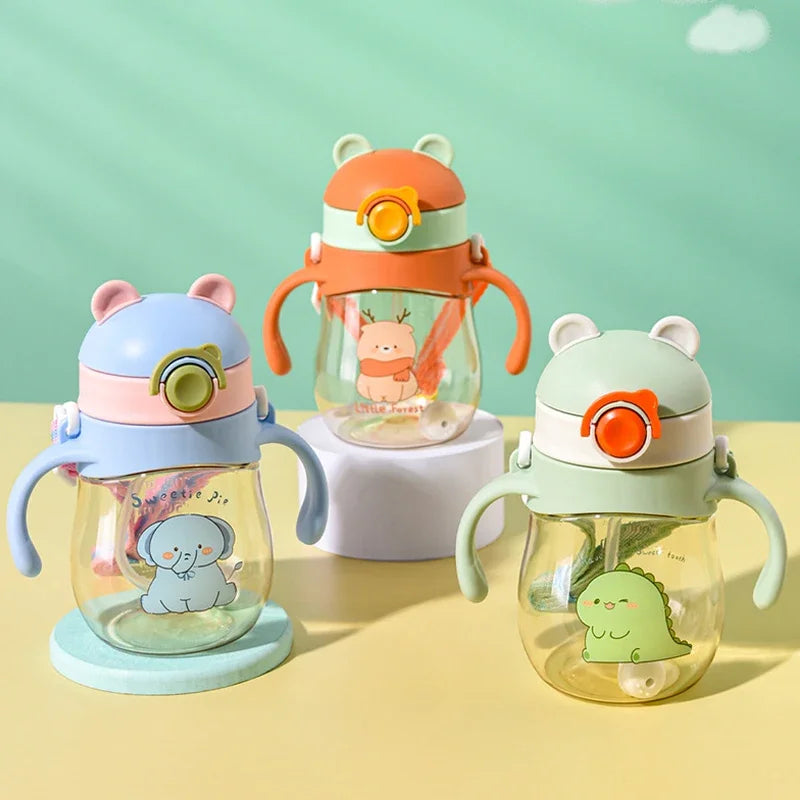 Baby Straw Water Cup – 410ml Anti-Choking