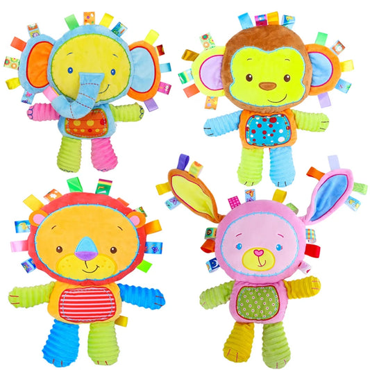 Baby Sensory Elephant Plush Toy with Rattle