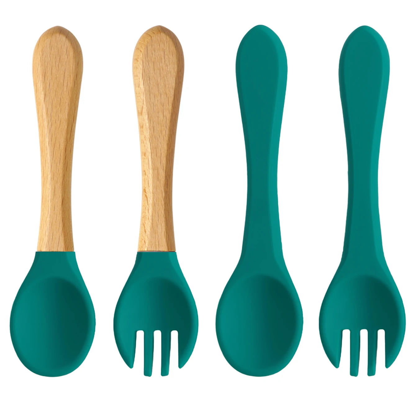 Color Kids 4PCS Silicone Baby Feeding