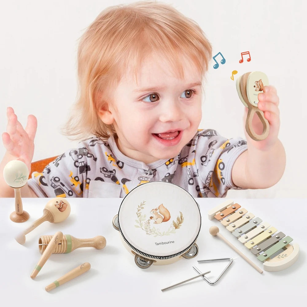 Baby Musical Instrument Set – Montessori Wooden Toys