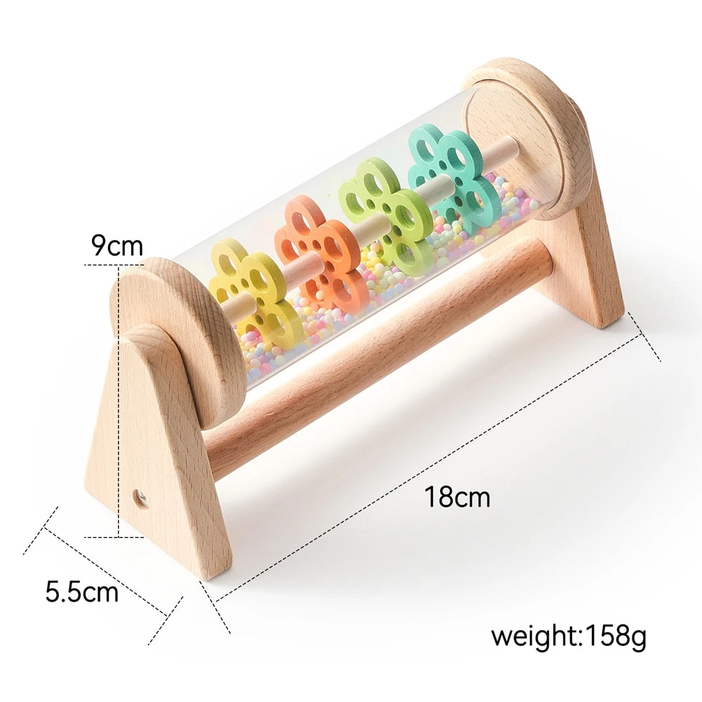 Rainbow Baby Rattle – Montessori Rain Stick Toy