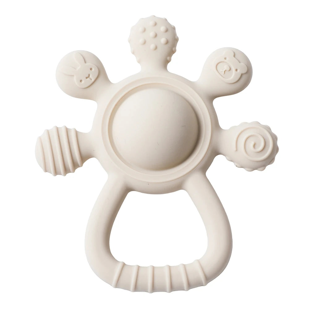 Silicone Baby Rattle – Food-Grade Teething Toy