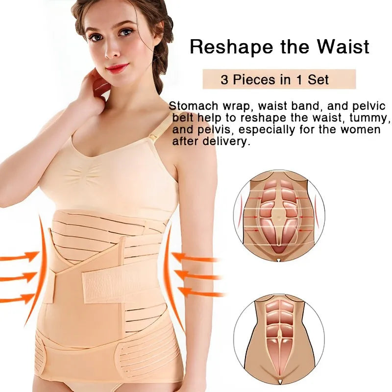 Tummy & Pelvis Recovery Belt – 3-in-1 Postpartum Corset