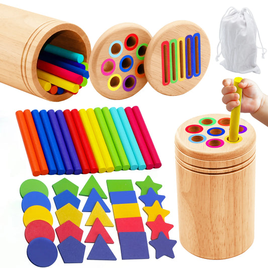 Montessori Wooden Color Matching & Sorting Toy