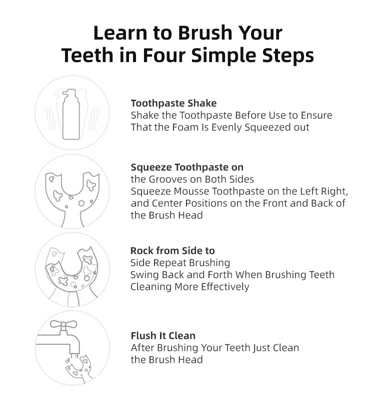 U-Shape Kids Silicone Toothbrush