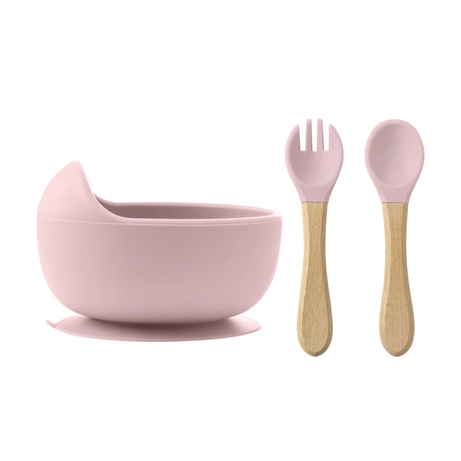 Silicone Baby Feeding Bowl Set – Toddler Learning Dishes
