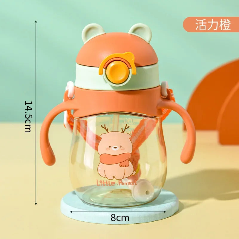 Baby Straw Water Cup – 410ml Anti-Choking