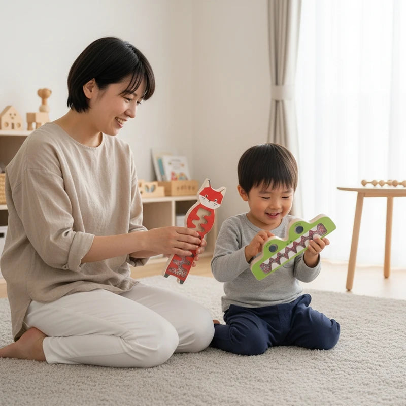 Baby Rain Sound Stick – Wooden Sensory Toy