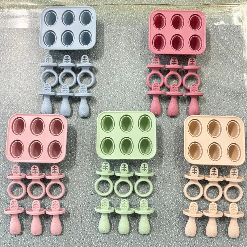 Silicone Baby Teether Ice Pop Mold