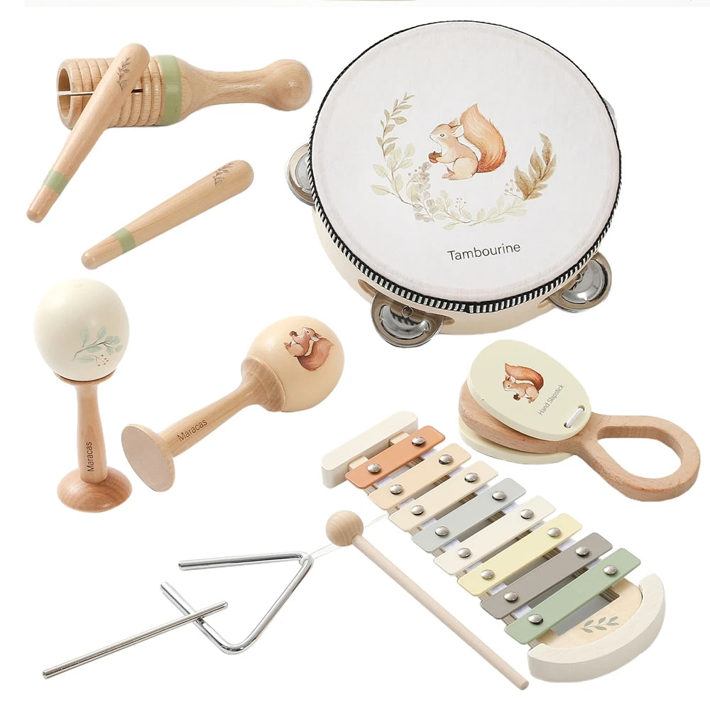 Baby Musical Instrument Set – Montessori Wooden Toys