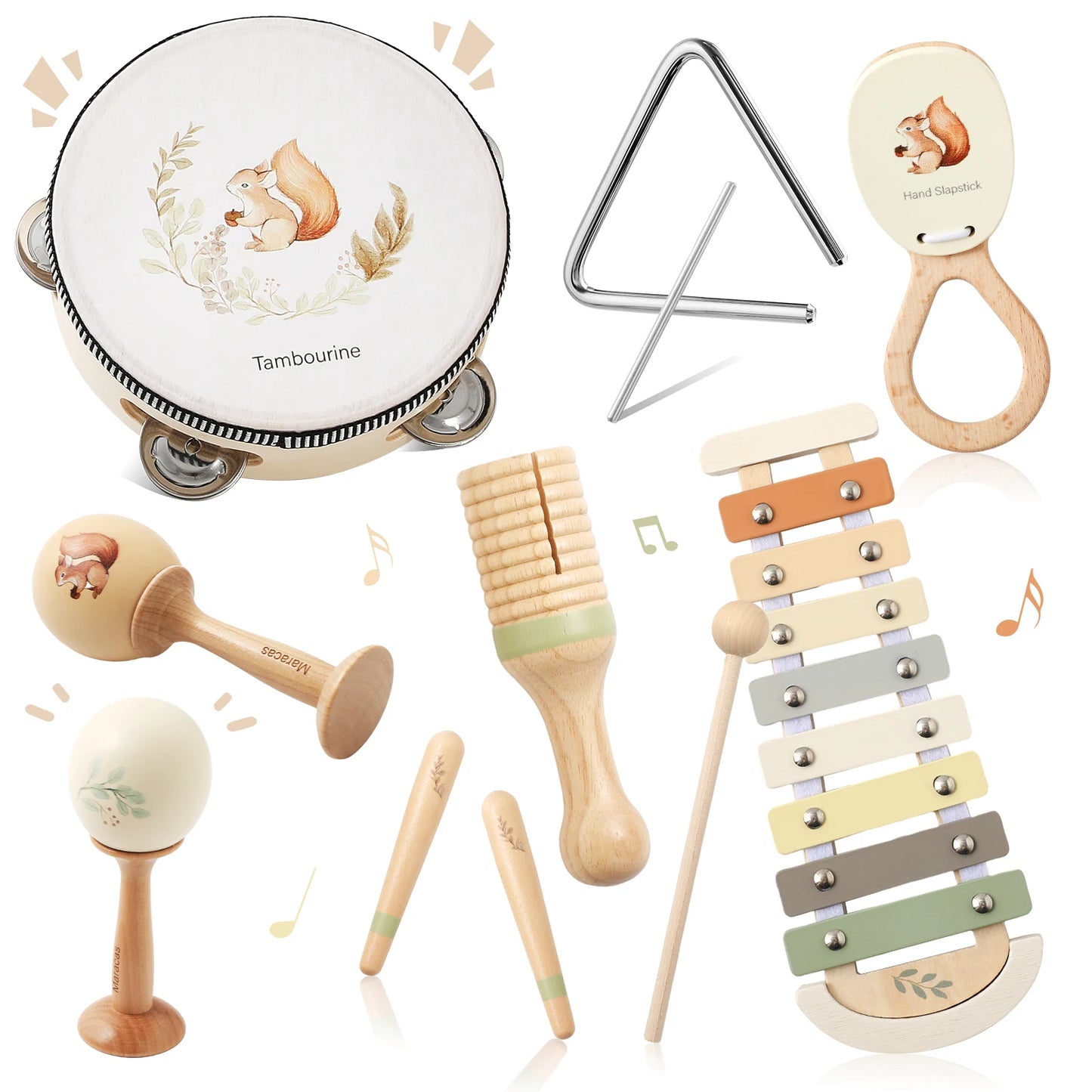 Baby Musical Instrument Set – Montessori Wooden Toys
