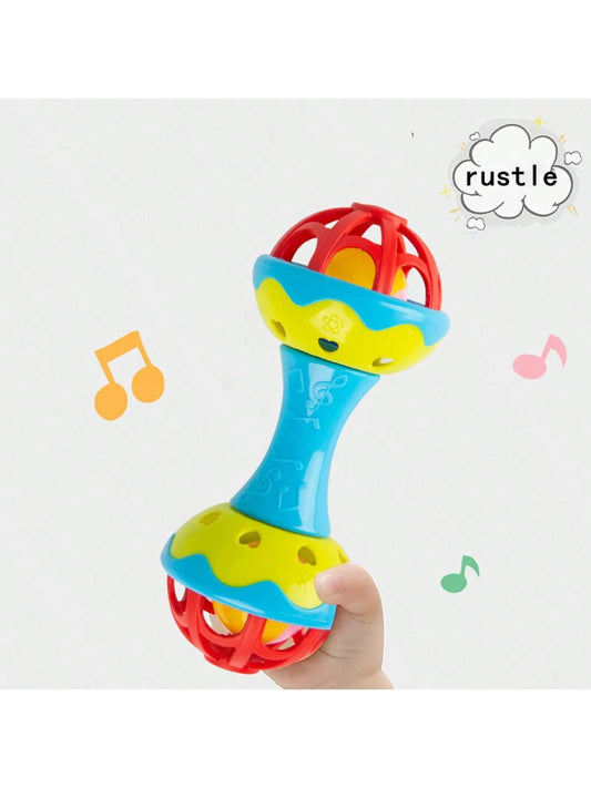Double-Headed Baby Rattle Toy – Random Color