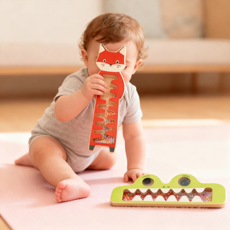 Baby Rain Sound Stick – Wooden Sensory Toy