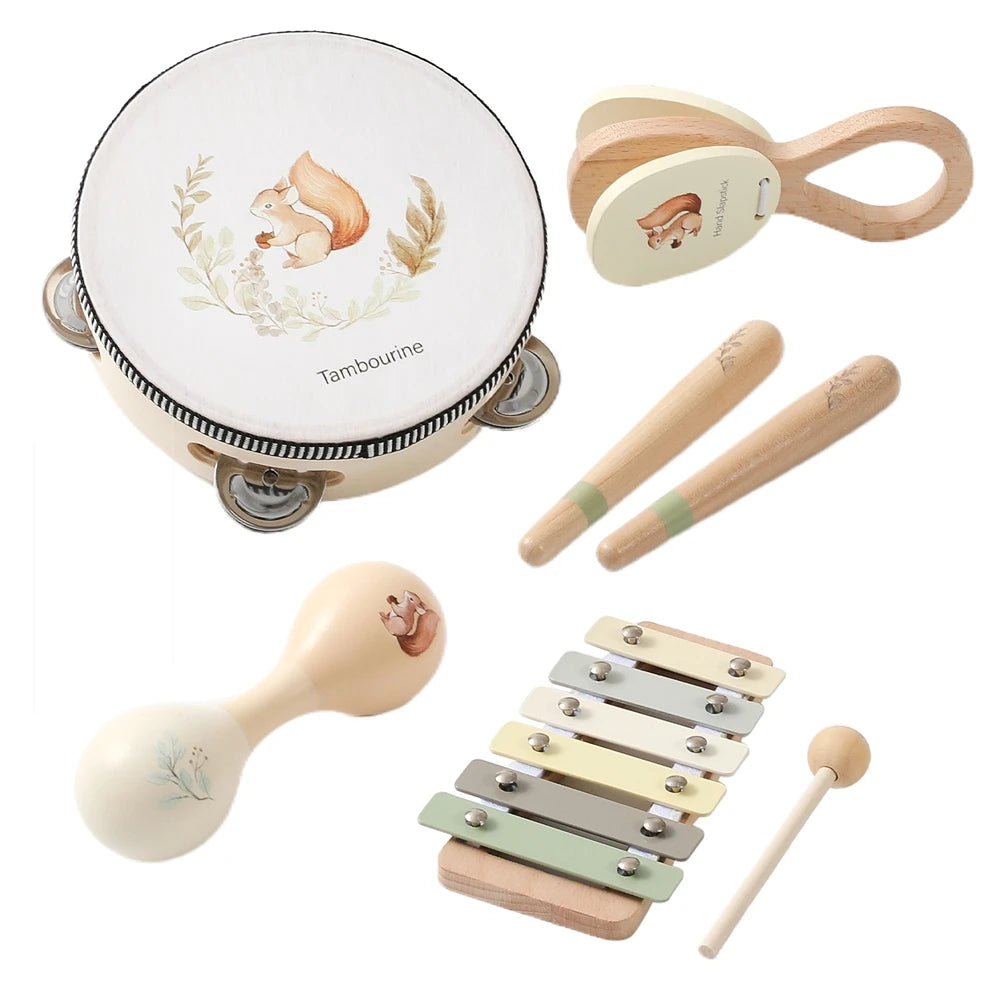 Baby Musical Instrument Set – Montessori Wooden Toys