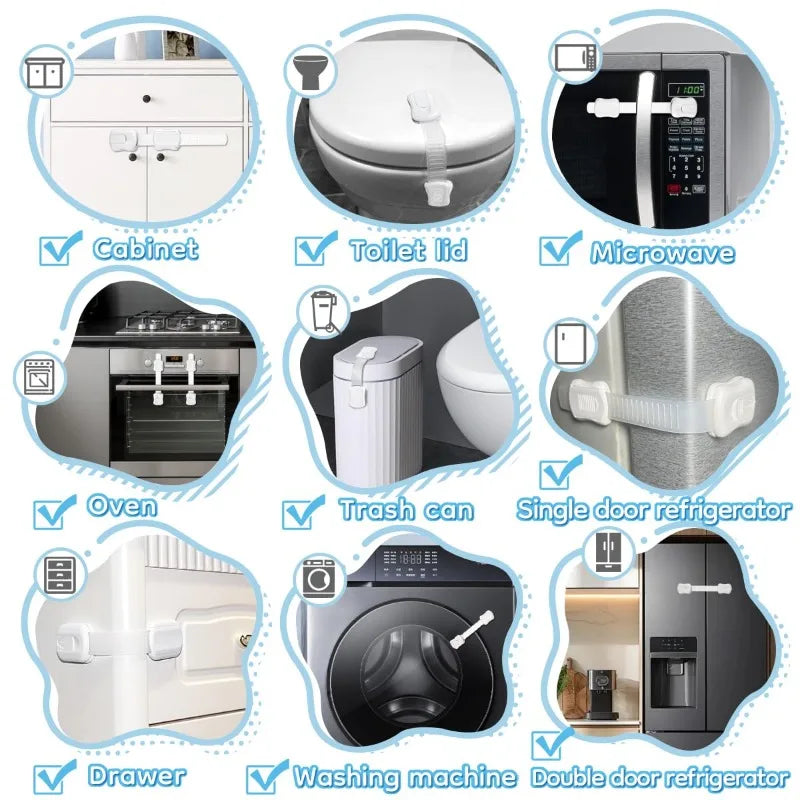 Baby Safety Strap Lock Set