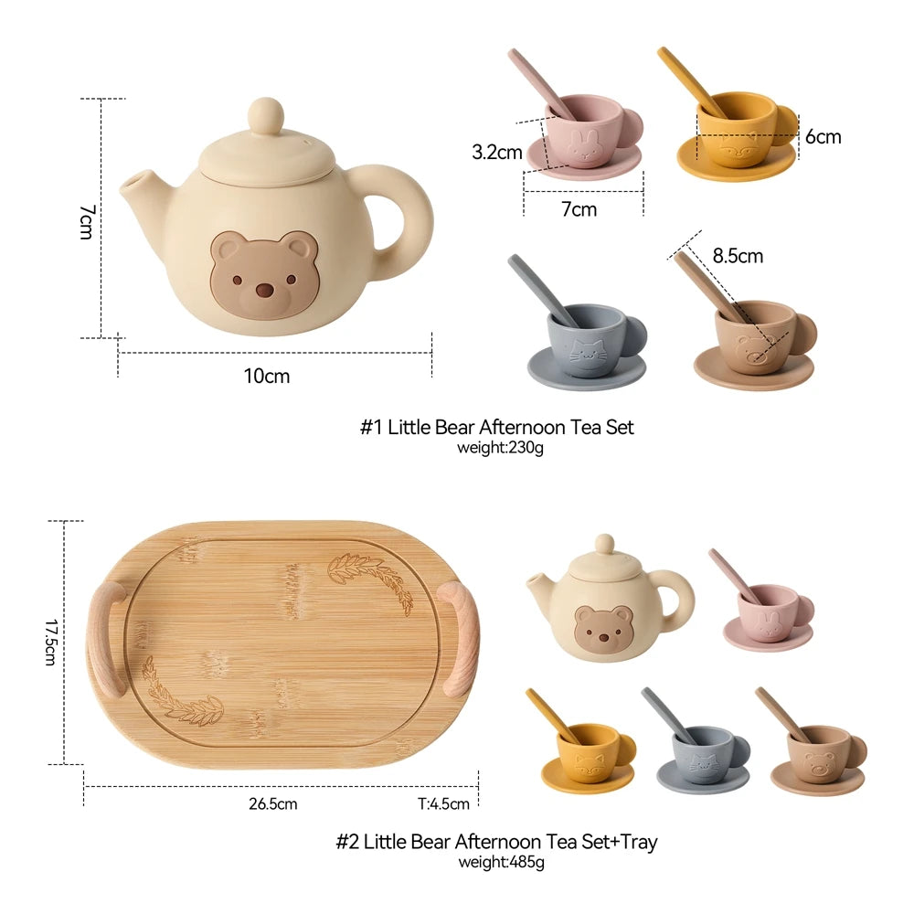 Wooden Kids Tea Set – Pretend Play Toy